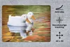 MuchoWow® Mauspad Mousepad Enten - Wasser - Spiegelung - Produktbild-Vorschau 2
