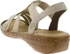 Rieker Damen Schlüpf Sandale mit Stretchriemen beige Produktbild-Vorschau 9