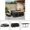The Living Store 11-tlg. Garten-Essgruppe mit Kissen Produktbild-Vorschau 1