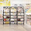 5-stöckiges Display-Regal mit Rollen und 15 Haken, schwarz Náhľad obrázku produktu