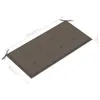 vidaXL Gartenbank mit Taupe Auflage 112 cm Massivholz Teak Produktbild-Vorschau 10