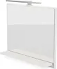 Badspiegel mit Beleuchtung Weiß H:50 x B:60 cm - Bathroom Produktbild-Vorschau 2