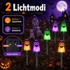 6 Stück Halloween Solarleuchten Geist, LED Garten Produktbild-Vorschau 3