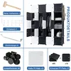 NAIZY šatní skříň DIY plastový policový systém plastová Náhled obrázku produktu 3