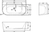 doporro Freistehende Design-Badewanne oval Vicenza519OA Produktbild-Vorschau 7