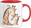 Giraffe Tasse Giraffenkopf Gesicht Tier Afrika Zoo Geschenk Produktbild-Vorschau 1