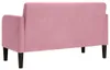 vidaXL Sofa dwuosobowa różowa 109 cm aksamitna Podgląd zdjęcia produktu 5