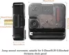 A side and front view of a clock movement mechanism with dimensions indicated. Produktbild-Vorschau