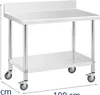 Expondo Royal Catering Table en acier inoxydable avec Voir les images du produit 6
