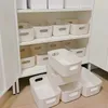 10 cestini bianchi, contenitori, impilabili, in plastica, Anteprima dell’immagine prodotto 5