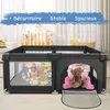 Baby Laufgitter mit 50 Kugel 120x120x66cm Aktivitätszentrum Produktbild-Vorschau 2