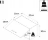 A technical drawing of a kitchen cabinet with dimensions and weight limit indicated. Produktbild-Vorschau