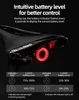 Rockbros Q5 black rear bicycle light with intelligent STOP Podgląd zdjęcia produktu 16