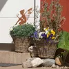 UNUS Gartendeko Gartenstecker Rost Deko Elfe sitzend in Produktbild-Vorschau 6