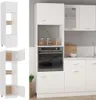 vidaXL Skříňka do mikrovlnné trouby Lyon Bílá 60x57x207 cm Náhled obrázku produktu 1
