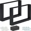 Relaxdays, lot de 2 pieds de table, L x H : 64 x 40 cm, Voir les images du produit 1