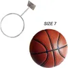 A basketball hoop mount and a basketball are shown against a white background. Produktbild-Vorschau