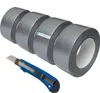 4x Gewebeklebeband silbergrau Panzertape Gaffaband 48 mm x Produktbild-Vorschau 1