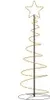 vidaXL LED Weihnachtsbaum 100 LEDs Warmweiß 150 cm Produktbild-Vorschau 3