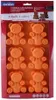 The image shows the packaging of an orange silicone baking mold shaped like teddy bears. Anteprima dell’immagine prodotto