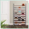Relaxdays Schuhregal Stoff, HBT: 175,5x100x29 cm, für 50 Produktbild-Vorschau 2