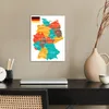 MuchoWow® Poster Bunte Deutschlandkarte 30x40 cm - Produktbild-Vorschau 3