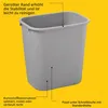 Rubbermaid 2956, 26,6 l, Rechteckig, Lineares Polyethylen Produktbild-Vorschau 5