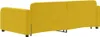 vidaXL Tagesbett Ausziehbar Gelb 100x200 cm Samt Produktbild-Vorschau 5