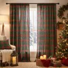 2er Set Vorhänge Weihnachten Tartan Gardinen mit Produktbild-Vorschau 6