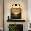 ZMH 2 Flammig Wandleuchten innen Wandlampe E14 Schwarz Produktbild-Vorschau 2