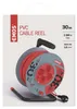 Prodlužovací kabel na bubnu 30 m / 4 zásuvky / červený / PVC / 230 V / 1 mm2 Náhled obrázku produktu