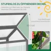 Serra da giardino in legno Outsunny, mini serra 90 x 52 x Anteprima dell’immagine prodotto 5