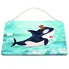 Mr. & Mrs. Panda Schild Orca Zylinder DIN A4 - Oceanblue - Produktbild-Vorschau 3