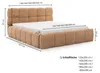 FURNISTAR Polsterbett SOFIA 120x200 mit Bettkasten, Bubble Produktbild-Vorschau 7