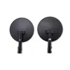 Two black motorcycle mirrors are shown against a white background. Produktbild-Vorschau