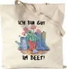 Ich Bin Gut Im Beet! Jutebeutel Stoffbeutel Canvas Produktbild-Vorschau 1