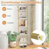 COSTWAY 5-stupňový rebríkový regál, nástenný regál s Náhľad obrázku produktu 4