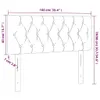 Kopfteil Dunkelgrau 100x7x78/88 cm Stoff Produktbild-Vorschau 8