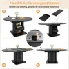 okwish Tavolo da pranzo rotondo con piano allungabile, Anteprima dell’immagine prodotto 4