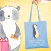 Mr. & Mrs. Panda Jutebeutel Pinguin marschieren - Sky Blue Produktbild-Vorschau 2