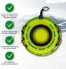 A snow tube is shown in a snowy mountain environment with descriptive text and checkmarks. Náhľad obrázku produktu