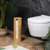Portarotoli Relaxdays, 4 rotoli, bambù, A x P: 42 x 14,5 Anteprima dell’immagine prodotto 2