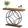 Tribesigns 120 cm Konsolentisch, industrieller 2-stufiger Produktbild-Vorschau 11