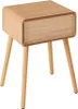 Stolik nocny z 1 szufladą i listwami frontowymi, wys. 52 cm Podgląd zdjęcia produktu 9