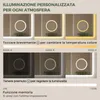 S'AFIELINA Specchio bagno LED con Bluetooth 5.3, 120 × 60 Anteprima dell’immagine prodotto 3
