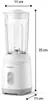 Philips 3000 series HR2510/90, Tischplatten-Mixer, 0,6 l, Produktbild-Vorschau 2