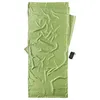 A green travel sheet laid out flat on a white background. Produktbild-Vorschau