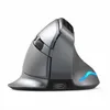 A studio product shot of a gray vertical mouse against a white background. Produktbild-Vorschau