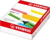 A box of STABILO BOSS ORIGINAL refill ink, with a green highlighter refill shown partially emerging from the box. Anteprima dell’immagine prodotto