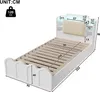 Flieks Jugendbett 90x200cm mit USB und Typ-C, Hydraulisches Produktbild-Vorschau 4